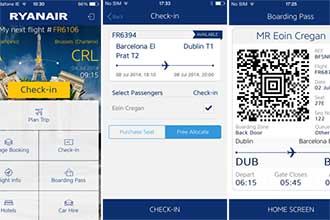 Ryanair launches new app and mobile boarding pass