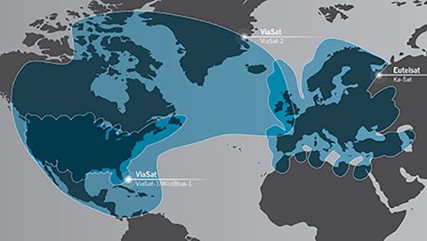 ViaSat and Eutelsat to link Ka-band satellite networks