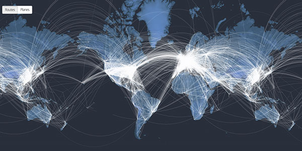 Airline Route Map