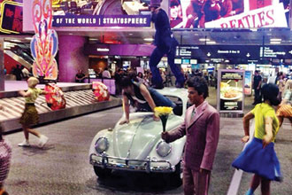 Passengers surprised with live Cirque du Soleil show in tribute to The Beatles at McCarran International