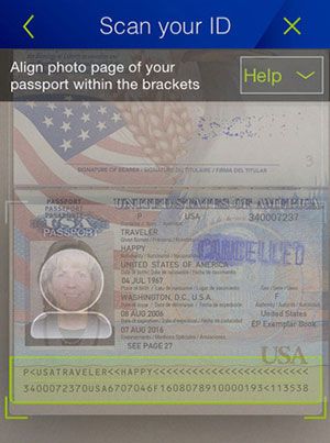 United adds passport scanning to app for international check-in