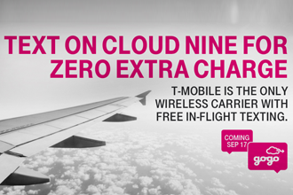 Gogo and T-Mobile team up to offer free in-flight texting