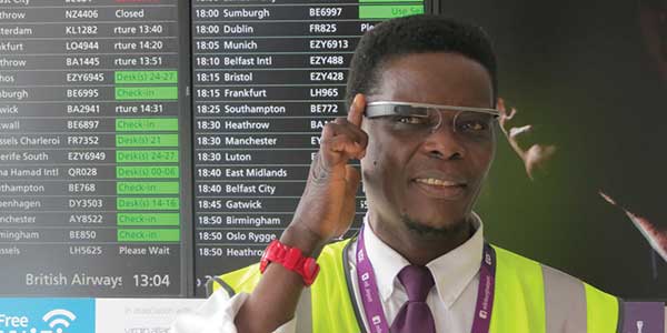 Edinburgh Airport, Google glass