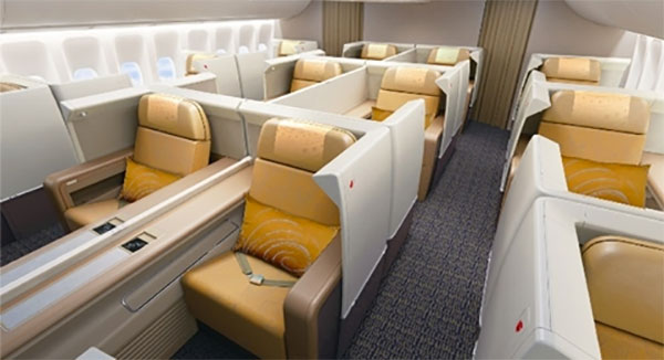 Air China’s new Boeing 747-8 first class seats