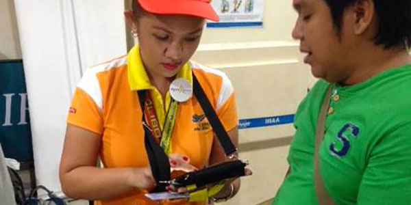 Roaming customer service agents - Cebu Pacific