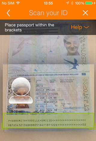 easyJet adds passport scanning function to app