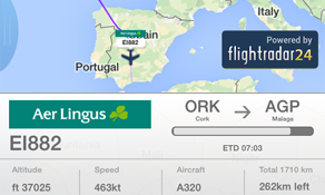 Cork Airport partners with Flightradar24 on app-based flight tracking