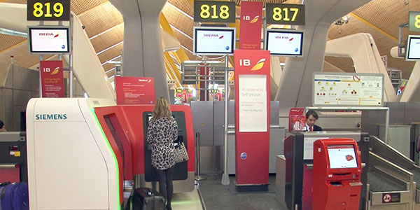 Aena, Iberia and Siemens self service