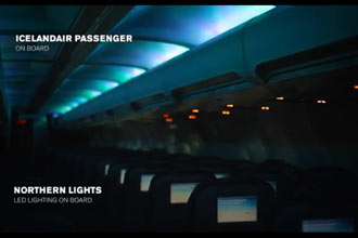 Icelandair launches Northern Lights inspired onboard experience