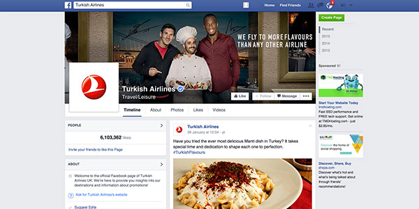 Facebook - Turkish Airlines