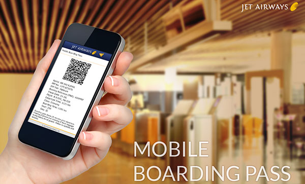Jet Airways has launched a trial of mobile boarding passes