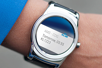 KLM launches trial of Android smartwatch app