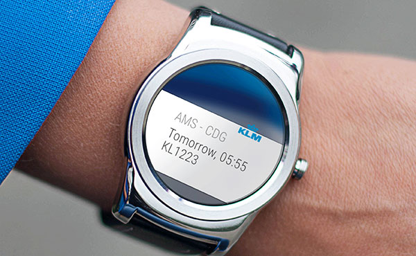 KLM Android smartwatch app