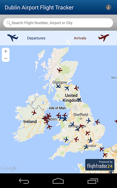 Dublin Airport flight tracker
