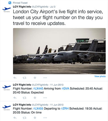 London City flight updates