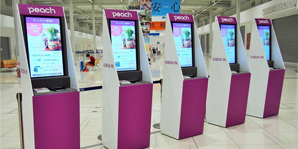 Peach unveils industry’s first cardboard check-in kiosks at KIX T2 