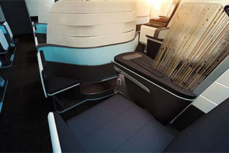 New lie-flat premium seats unveiled by Hawaiian Airlines