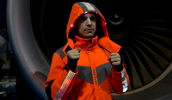 easyJet new engineer uniform includes LED lights