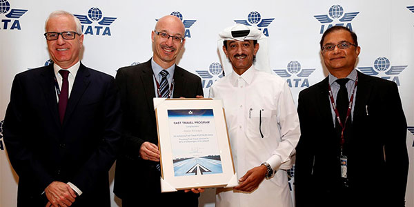 Qatar Airways awarded IATA Fast Travel Platinum Status