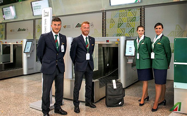 Alitalia rolls out self-service bag drop at Rome Fiumicino Airport