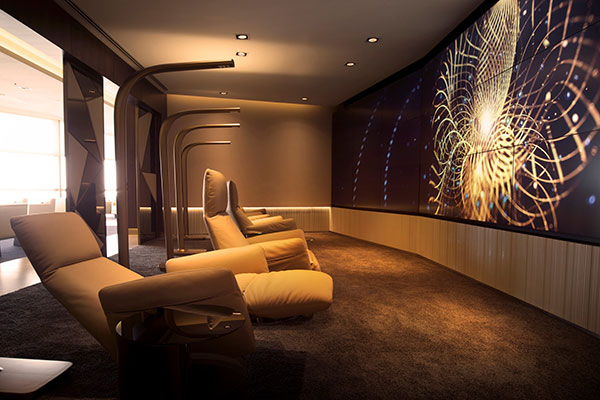 The First Class Lounge & Spa boasts 16 different zones