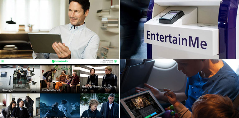 swiss trialling e-media service heathrow airport trialling entertainme kiosks transavia offer ife app