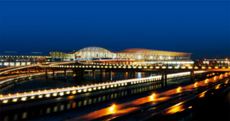 Photograph of the Pudong airport