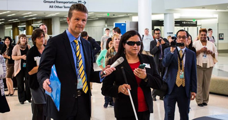 A dedicated app and more than 500 beacons were used in a trial at SFO, which explored the viability of technology as a means to improve the airport experience for visually impaired travellers.