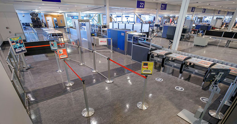 The CASTA Plus concept is adaptable but the Montreal Airport has enough space to install the screening lane with all the main features.