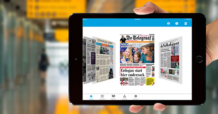 KLM offers newspaper and magazine downloads via new Media App