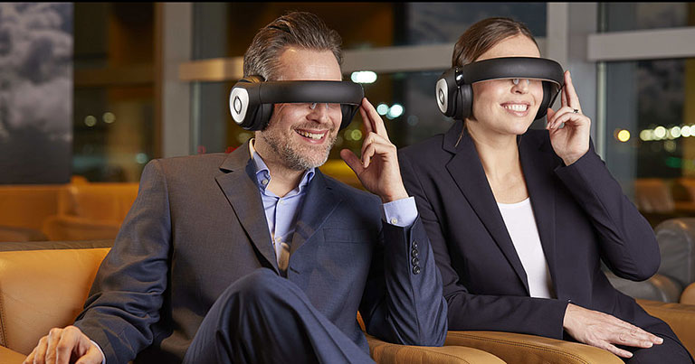 Lufthansa trials Avegant Glyph video glasses in business class lounge