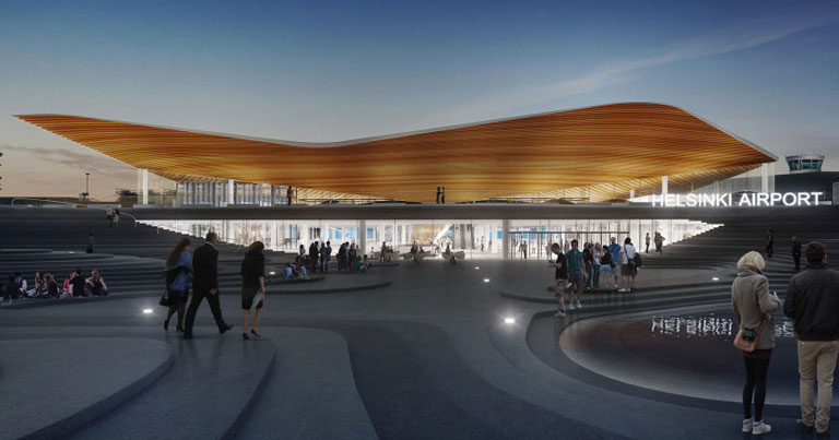 Finavia reveals vision for new Terminal 2 at Helsinki Airport