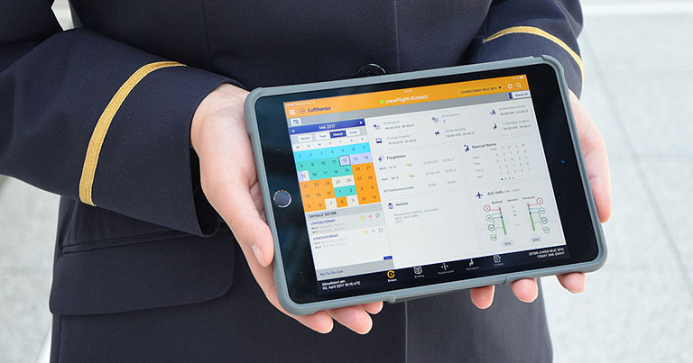 Lufthansa equips flight attendants with iPad minis to improve in-flight experience