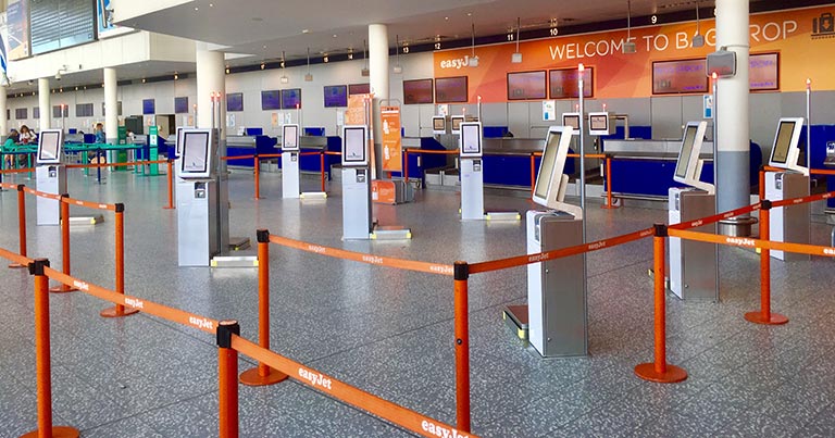 easyJet trialling self-service bag drop at Bristol Airport