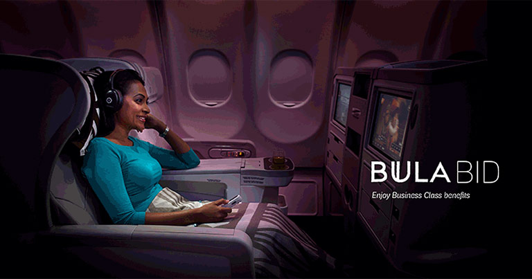 Fiji Airways launches online auction tool for Business Class upgrades
