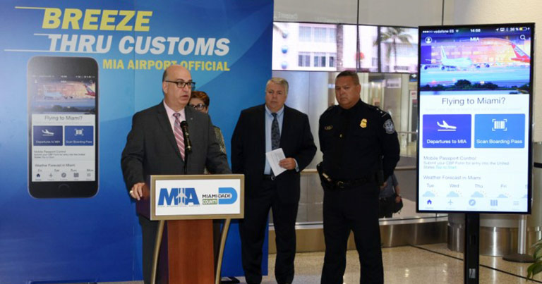 Miami International Airport integrates Mobile Passport Control into app