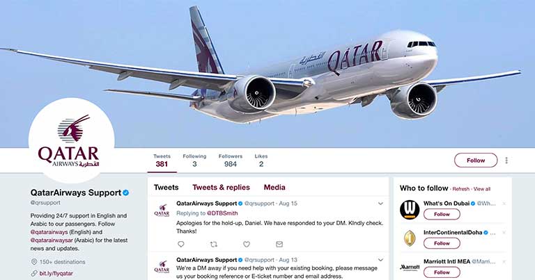 Qatar Airways launches 24/7 customer support Twitter handle