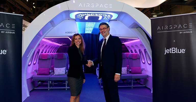 JetBlue announced as launch customer of A320 Airspace cabin