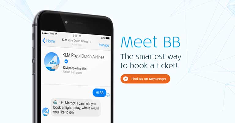 KLM’s new AI-powered BlueBot enables flight booking via Messenger
