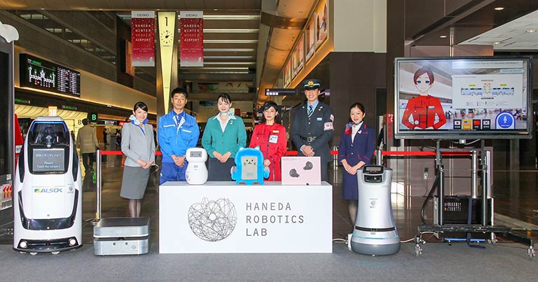 Haneda Robotics Lab selects seven robots for trials at HND