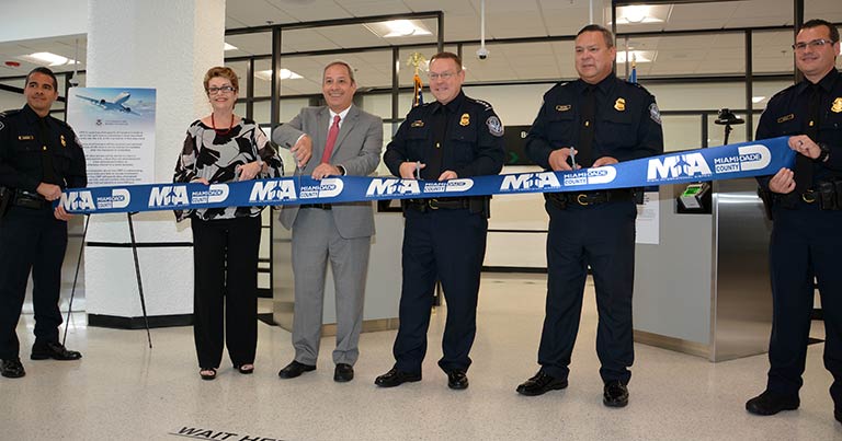 Miami International Airport opens new inspection facility with facial recognition technology