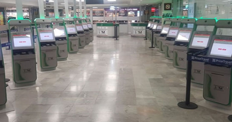 Automated scanner reading Border Crossing Card at the Tijuana