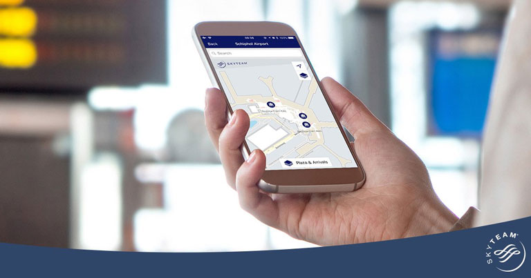 SkyTeam brings interactive digital maps to mobile app