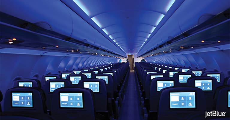 JetBlue reveals first restyled A320 as cabin upgrades gather pace