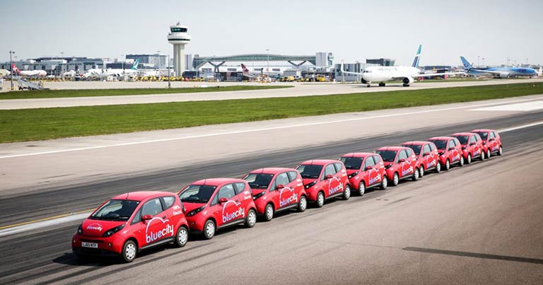 Gatwick partners with Bluecity to launch electric car sharing service
