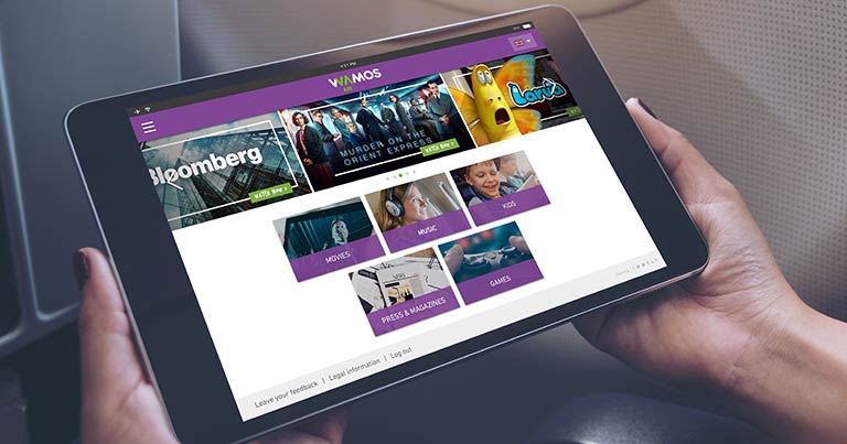 Wamos Air introduces new in-flight entertainment platform