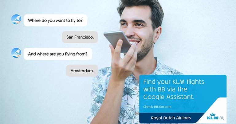 KLM extends voice-based flight search on Google Assistant
