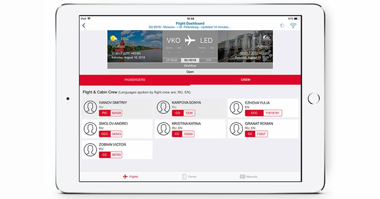 Rossiya Airlines equips flight attendants with iPads to improve efficiency