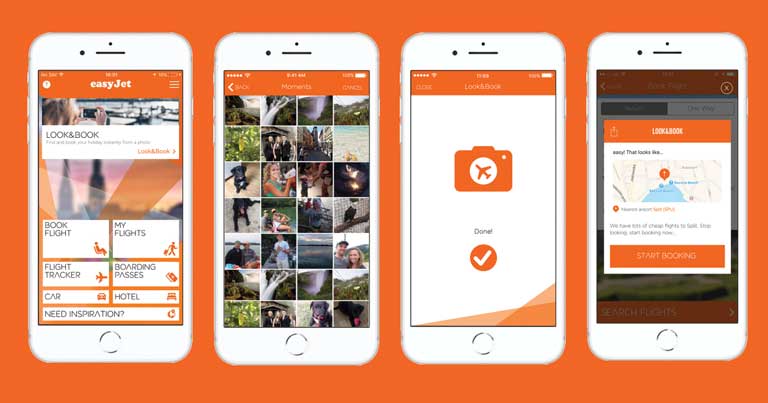 easyJet taps into image recognition technology for a new form of flight search