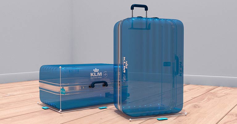 KLM's AR hand luggage checker added Facebook Messenger